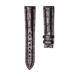 Dark Brown Glossy Alligator Leather Watch Strap For Longines Master Ref L2.628.4.78.3 L2.673.4.78.3 L2.708.4.78.3