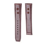 Brown Alligator Leather Watch Strap Back Front View For Maurice Lacroix Masterpiece MP6347 MP6607