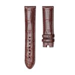 Montblanc Star Classique U0107115 Alligator Leather Watch Strap Black Glossy 22mm Lug 20mm Buckle Front