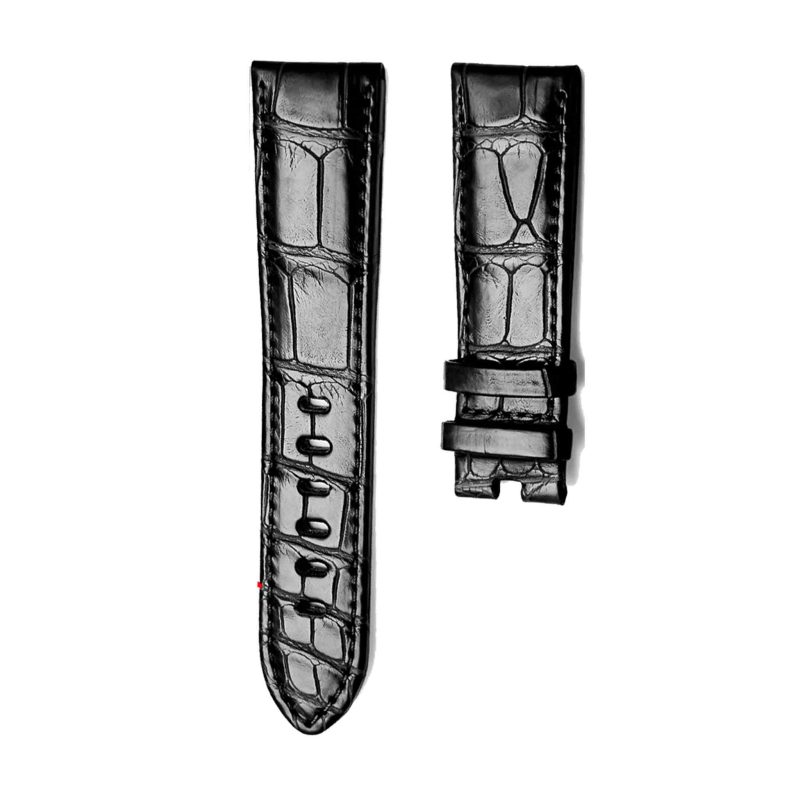 Montblanc Star Legacy U0108736 Alligator Leather Watch Strap Black Front
