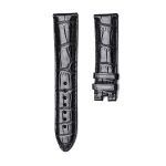 Montblanc Star Legacy U0108736 Alligator Leather Watch Strap Black Front