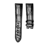 Montblanc TimeWalker 09674 Alligator Leather Watch Strap Black Front