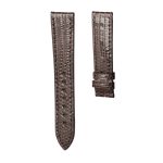 Nomos Tangente 123 Lizard Leather Watch Strap Dark Brown Front