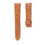 Nomos Tangente 123 Ostrich Leather Watch Strap Golden Brown Front