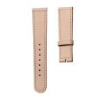 Nomos Tangente 123 Smooth Cowhide Leather Watch Strap Nude Round Tail Front