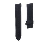 Nomos Tangente 123 Suede Leather Watch Strap Black Front