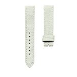 Nomos Tangente 123 Suede Leather Watch Strap White Front