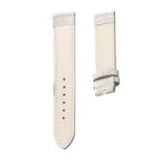 Nomos Tangente 123 Suede Leather Watch Strap White Inner Back