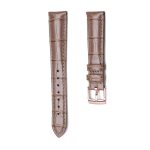 Beige Alligator Leather Watch Strap Rose Gold Buckle Front View For Omega De Ville 424.10.40.20.03.001 424.13.33.20.52.002