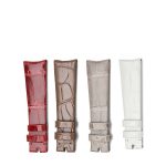 Four Color Alligator Leather Watch Strap Front View For Omega De Ville Tresor 428.17.36.60.04.001 428.18.36.60.11.002 428.17.36.60.05.001