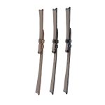 Three Color Alligator Leather Watch Strap Side View For Omega De Ville Tresor 428.17.36.60.04.001 428.18.36.60.11.002 428.17.36.60.05.001