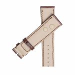 Brown Alligator Leather Watch Strap Back View For Omega De Ville 424.13.40