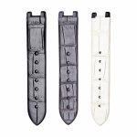 Black White Dark Brown Alligator Leather Watch Straps For Omega De Ville Ladymatic 425.68.34.20.51.001