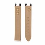 Back View White Glossy Alligator Leather Watch Strap For Omega De Ville Ladymatic Ref 425.68.34.20.51.001