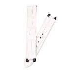 Cross Display White Glossy Alligator Leather Watch Strap For Omega De Ville Ladymatic Ref 425.68.34.20.51.001