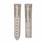 Gray Alligator Leather Watch Strap Front View For Omega Speedmaster 324.38.38.50.55.001