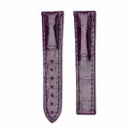 Purple Alligator Leather Watch Strap Front View For Omega Speedmaster 324.38.38.50.55.001