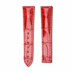 Red Alligator Leather Watch Strap Front View For Omega Speedmaster 324.38.38.50.55.001