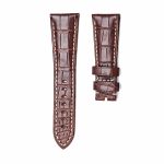 Brown Glossy Alligator Leather Watch Strap For Panerai Luminor Ref PAM01312 PAM00523