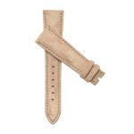 Patek Philippe Calatrava 5226G-001 Suede Leather Watch Strap Lightbrown Diagonal Display