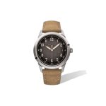 Patek Philippe Calatrava 5226G-001 Suede Leather Watch Strap Lightbrown Watch Display