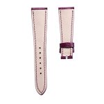 Patek Philippe Complications 4936R-001 Alligator Leather Watch Strap Cane Grain Gloss Darkpurple Back Display