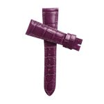 Patek Philippe Complications 4936R-001 Alligator Leather Watch Strap Cane Grain Gloss Darkpurple Diagonal Display