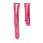 Patek Philippe Complications 4936R-001 Alligator Leather Watch Strap Cane Grain Gloss Rose Red Front