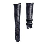 Patek Philippe Complications 5035 Alligator Leather Watch Strap Cane Grain Dark Blue Pin Buckle Front
