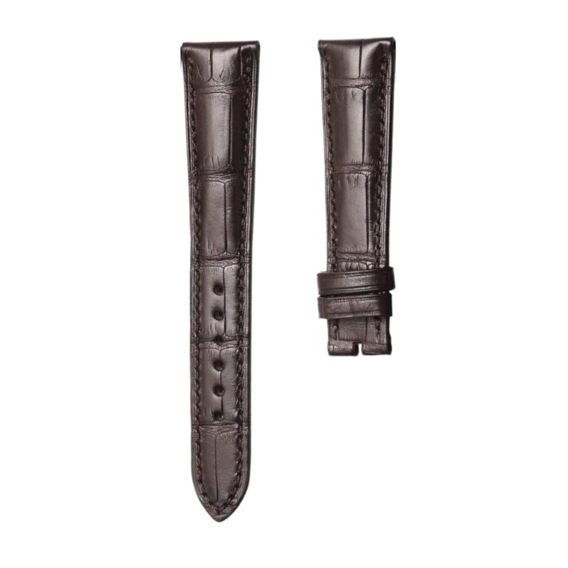 Patek Philippe Complications 5035 Alligator Leather Watch Strap Double Sided Cane Grain Darkbrown Front