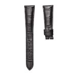 Patek Philippe Complications 5035 Cowhide Leather Watch Strap Cane Grain Black Front