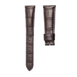 Patek Philippe Complications 5035 Cowhide Leather Watch Strap Cane Grain Dark Brown Front