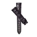 Patek Philippe Complications 5035J Alligator Leather Watch Strap Black Cross Display
