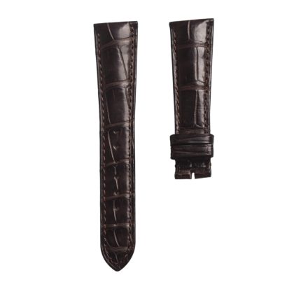 Patek Philippe Complications 5035J Alligator Leather Watch Strap Dark Brown Front