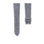 Patek Philippe Complications 5330G-001 Leather Watch Strap Denim Blue Without Buckle Front