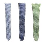 Patek Philippe Complications 5330G-001 Denim Leather Watch Strap Multi Color Front