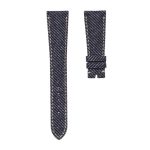 Patek Philippe Complications 5330G-001 Leather Watch Strap Denim Darkblue Without Buckle Front