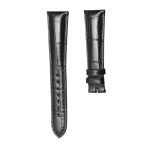 Black Cane-Grain Alligator Leather Watch Strap For Piaget Altiplano G0A29112