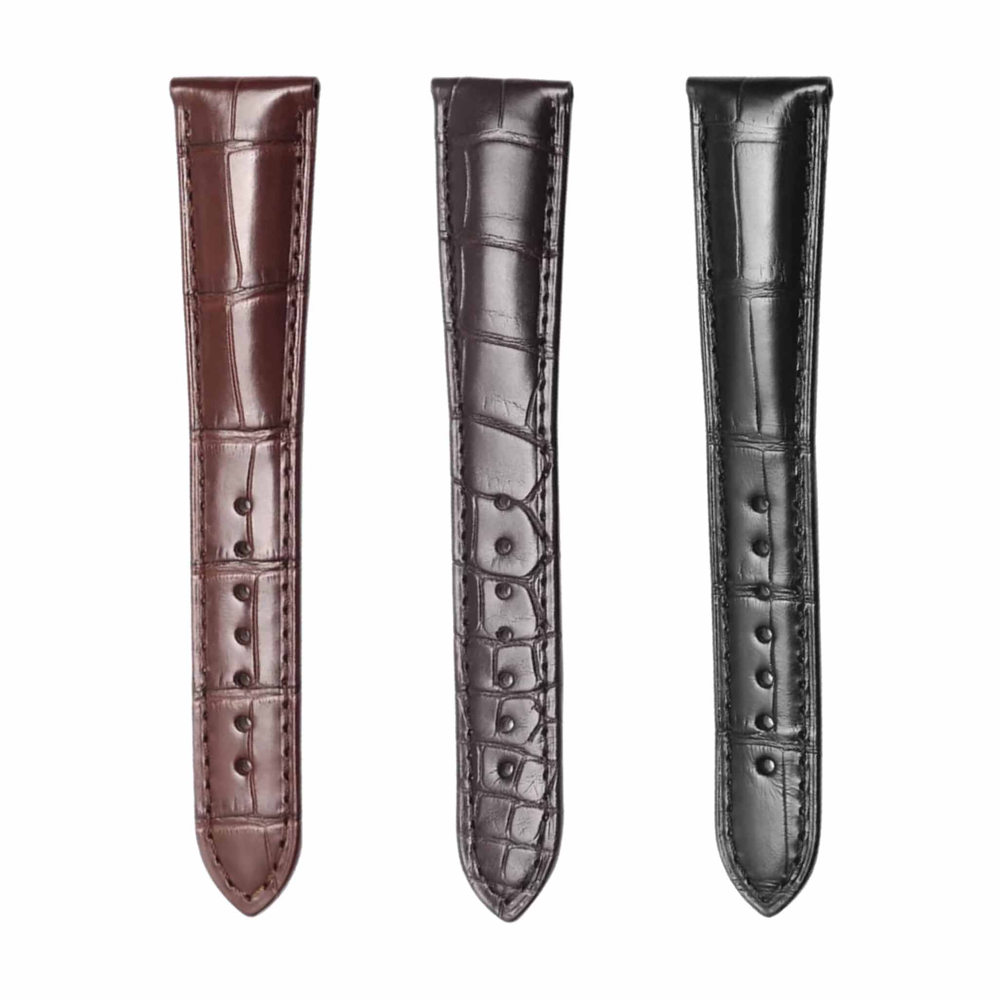 Alligator Leather Watch Strap For Piaget Altiplano G0A29112, Multi-Color Front Display