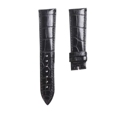 Black Alligator Watch Strap For Piaget Black-Tie G0A33070