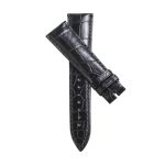 Cross Display Alligator Leather Watch Straps For Piaget Black-Tie G0A33070