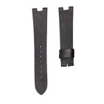 Black Flat Calf Watch Strap With Steel Tip For Piaget Limelight Gala G0A34136