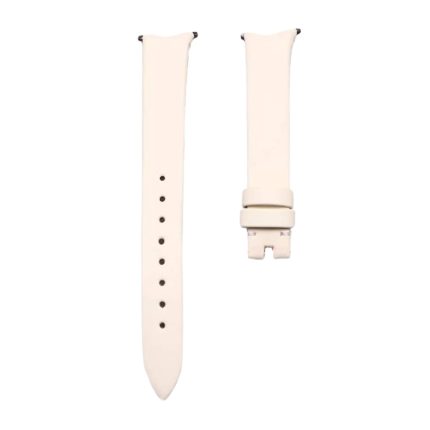 White Silk Calf Watch Strap For Piaget Limelight Gala G0A38160