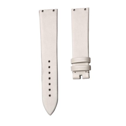 White Silk Calf Watch Strap For Piaget Limelight Magic Hour G0A32096