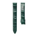 Gloss Green Cane Grain Alligator Leather Watch Strap For Piaget Possession G0A35084