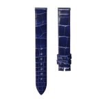 Navy Cane Grain Alligator Leather Watch Strap For Piaget Possession G0A35084