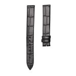 Black Cane Grain Calf Leather Watch Strap For Piaget Possession G0A35084