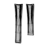 Tag Heuer Carrera WAR5011.FC6291 WAS2140.FC8176 Alligator Leather Watch Strap Black Thickness 2mm Straight End Front