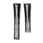 Tag Heuer Carrera WAR5011.FC6291 WAS2140.FC8176 Alligator Leather Watch Strap Black Thickness 3mm Straight End Front