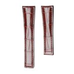 Tag Heuer Carrera WAR5011.FC6291 WAS2140.FC8176 Alligator Leather Watch Strap Brown Thickness 3mm Arc End Front